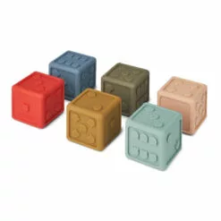 Gloria Natural Rubber Dice - Set of 6 Liewood Toys and Hobbies Children