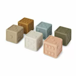 Gloria Natural Rubber Dice - Set of 6 Liewood Toys and Hobbies Children