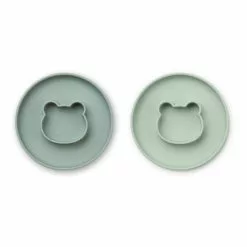 Gordon Plates - Set of 2 Mint Green Liewood Design Children