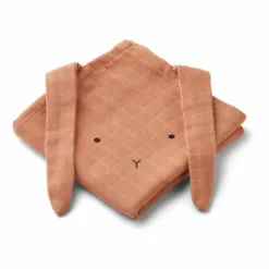 Hannah Cotton Muslin Swaddling Cloths - Set of 2 Pink Liewood Design Baby