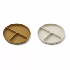 Harvey Silicone Plates - Set of 2 Caramel Liewood Design Children