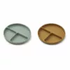 Harvey Silicone Plates - Set of 2 Green Liewood Design Children