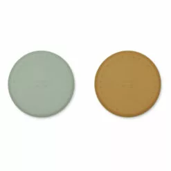 Harvey Silicone Plates - Set of 2 Green Liewood Design Children -Liewood Sales Shop harvey silicone plates set of 2 green liewood design children 2