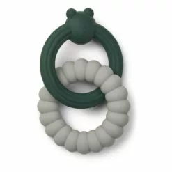 Herbert Bear Teething Ring Green Liewood Design Baby