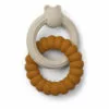 Herbert Bear Teething Ring Mustard Liewood Design Baby