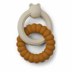 Herbert Bear Teething Ring Mustard Liewood Design Baby