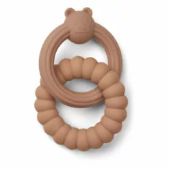 Herbert Bear Teething Ring Pink Liewood Design Baby