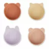 Iggy Dinosaur Silicone Bowls - Set of 4 Lavender Liewood Design Children