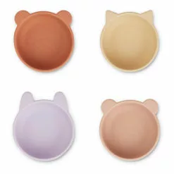 Iggy Dinosaur Silicone Bowls - Set of 4 Lavender Liewood Design Children