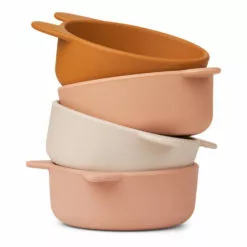 Iggy Silicone Bowls - Set of 4 Caramel Liewood Design Children -Liewood Sales Shop iggy silicone bowls set of 4 caramel liewood design children 2