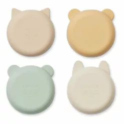 Iggy Silicone Bowls - Set of 4 Pink Liewood Design Children -Liewood Sales Shop iggy silicone bowls set of 4 pink liewood design children 1