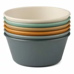 Irene PLA Bowls - Set of 6 Blue Liewood Design Children