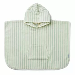 Izzy Organic Cotton Terry Cloth Bathrobe Pale green Liewood Design Baby, Children