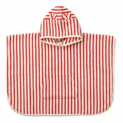 Izzy Organic Cotton Terry Cloth Bathrobe Red Liewood Design Baby, Children