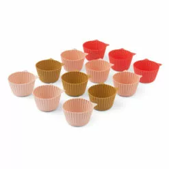 Jerry Silicone Cupcake Moulds - Set of 12 Dusty Pink Liewood Design Children