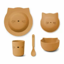 Joana PLA Dinnerware Set - set of 4 Caramel Liewood Design Children