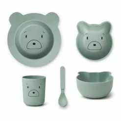 Joana PLA Tableware Set - 4 pieces Green Liewood Design Children