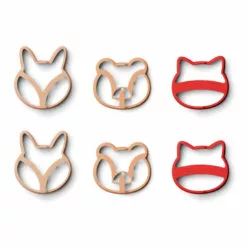 Karina Silicone Pancake Moulds - Set of 6 Dusty Pink Liewood Design Children