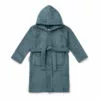 Lake Organic Terry Cloth Bathrobe Blue Liewood Design Children