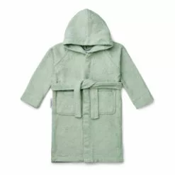 Lake Organic Terry Cloth Bathrobe Grey blue Liewood Design Children