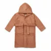 Lake Organic Terry Cloth Bathrobe Pink Liewood Design Children