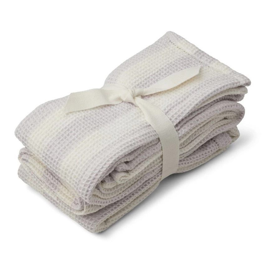 Leah Organic Cotton Swaddling Cloths - Set of 2 Lavender Liewood Design Baby 1 Leah Organic Cotton Swaddling Cloths - Set of 2 Lavender Liewood Design Baby