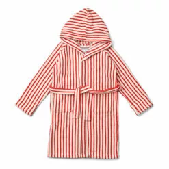 Leo Organic Cotton Bathrobe Red Liewood Design Children