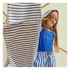 Leo Organic Cotton Bathrobe Royal blue Liewood Design Children -Liewood Sales Shop leo organic cotton bathrobe royal blue liewood design children 2
