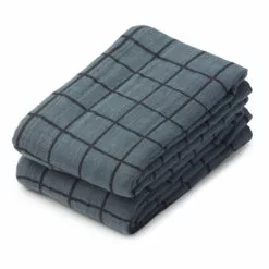 Lewis Organic Cotton Swaddling Cloths - Set of 2 Blue Liewood Design Baby