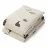 Lewis Organic Cotton Swaddling Cloths - Set of 2 Liewood Design Baby