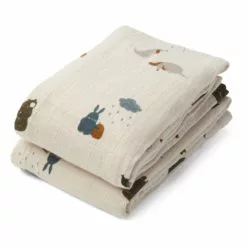 Lewis Organic Cotton Swaddling Cloths - Set of 2 Liewood Design Baby