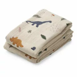 Lewis Organic Cotton Swaddling Cloths - Set of 2 Liewood Design Baby