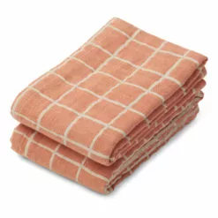 Lewis Organic Cotton Swaddling Cloths - Set of 2 Pink Liewood Design Baby