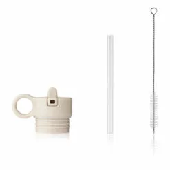 Lid, Straw & Brush for Falk Bottle - 250 ml Sand Liewood Design Children