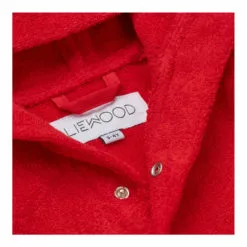Lily Cat Organic Terry Cloth Bathrobe Red Liewood Design Children -Liewood Sales Shop lily cat organic terry cloth bathrobe red liewood design children 1