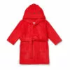 Lily Cat Organic Terry Cloth Bathrobe Red Liewood Design Children