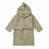 Lily Dinosaur Organic Terry Cloth Bathrobe Khaki Liewood Design Children