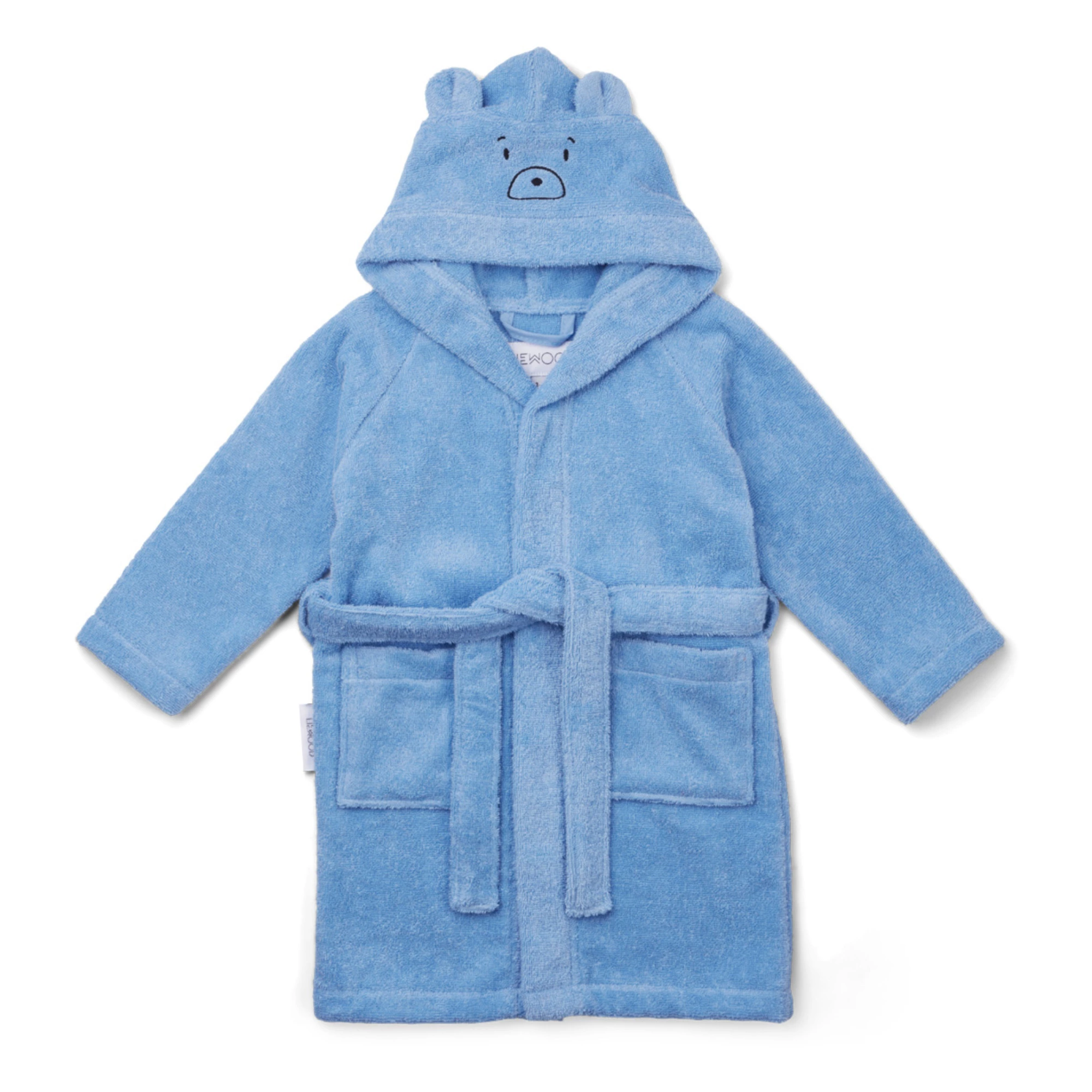 Lily Organic Cotton Terry Cloth Bathrobe Blue Liewood Design Children 1 Lily Organic Cotton Terry Cloth Bathrobe Blue Liewood Design Children