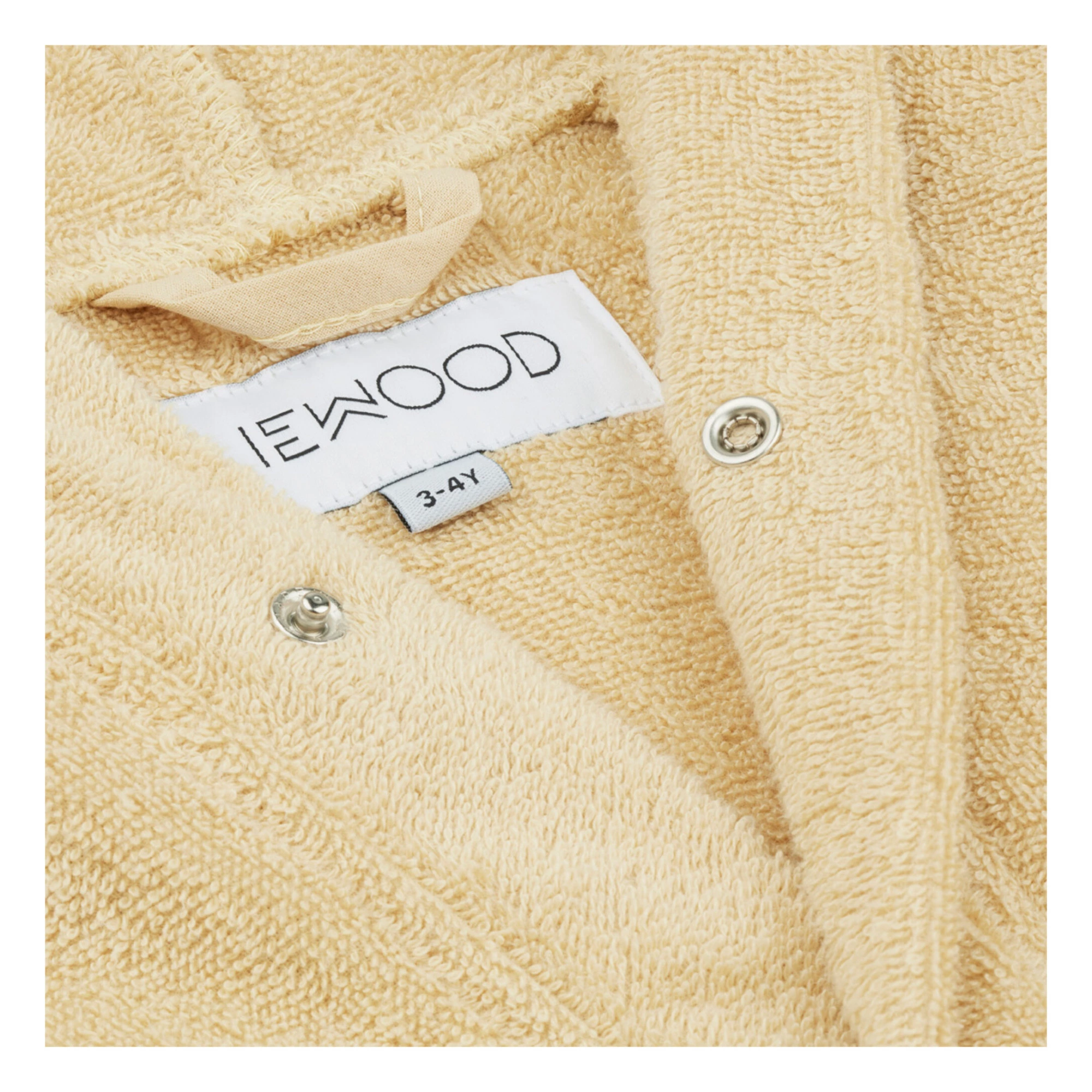 Lily Organic Cotton Terry Cloth Bathrobe Pale yellow Liewood Design Children 2 Lily Organic Cotton Terry Cloth Bathrobe Pale yellow Liewood Design Children - Image 2