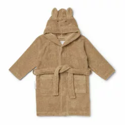 Lily Organic Terry Cloth Bathrobe Beige Liewood Design Children