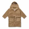 Lily Organic Terry Cloth Bathrobe Brown Liewood Design Children