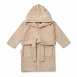 Lily Rabbit Organic Terry Cloth Bathrobe Nude Liewood Design Children