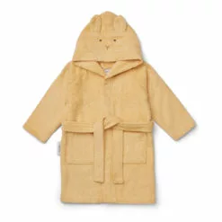Lily Rabbit Organic Terry Cloth Bathrobe Pale yellow Liewood Design Children