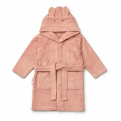 Lily Rabbit Organic Terry Cloth Bathrobe Pink Liewood Design Children