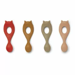 Liva Silicone Spoons - Set of 4 Liewood Design Baby -Liewood Sales Shop liva silicone spoons set of 4 liewood design baby 2
