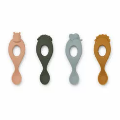 Liva Silicone Spoons - Set of 4 Pink Liewood Design Baby