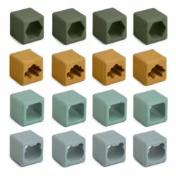 Loren Silicone Building Blocks - Set of 16 Green Liewood Toys and Hobbies Baby -Liewood Sales Shop loren silicone building blocks set of 16 green liewood toys and hobbies baby 3