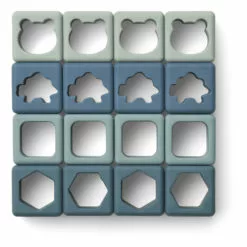 Loren Silicone Building Blocks - Set of 16 Pale blue Liewood Toys and Hobbies Baby