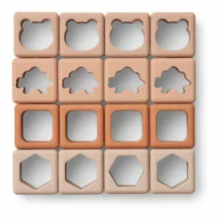 Loren Silicone Building Blocks - Set of 16 Pink Liewood Toys and Hobbies Baby