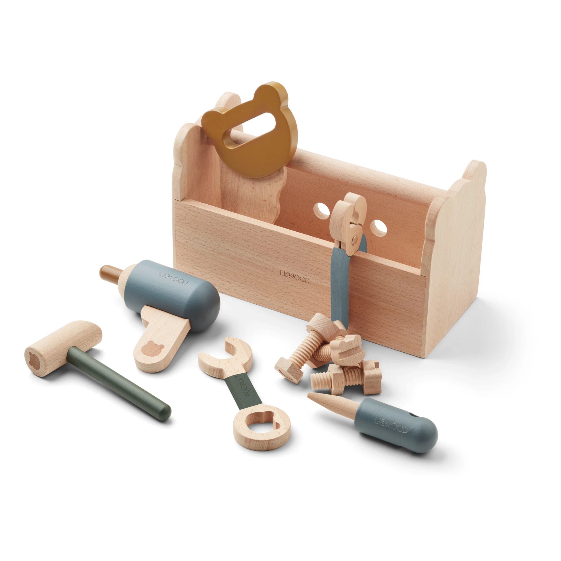 Luigi Wooden Tool Box Pale blue Liewood Toys and Hobbies Children 1 Luigi Wooden Tool Box Pale blue Liewood Toys and Hobbies Children